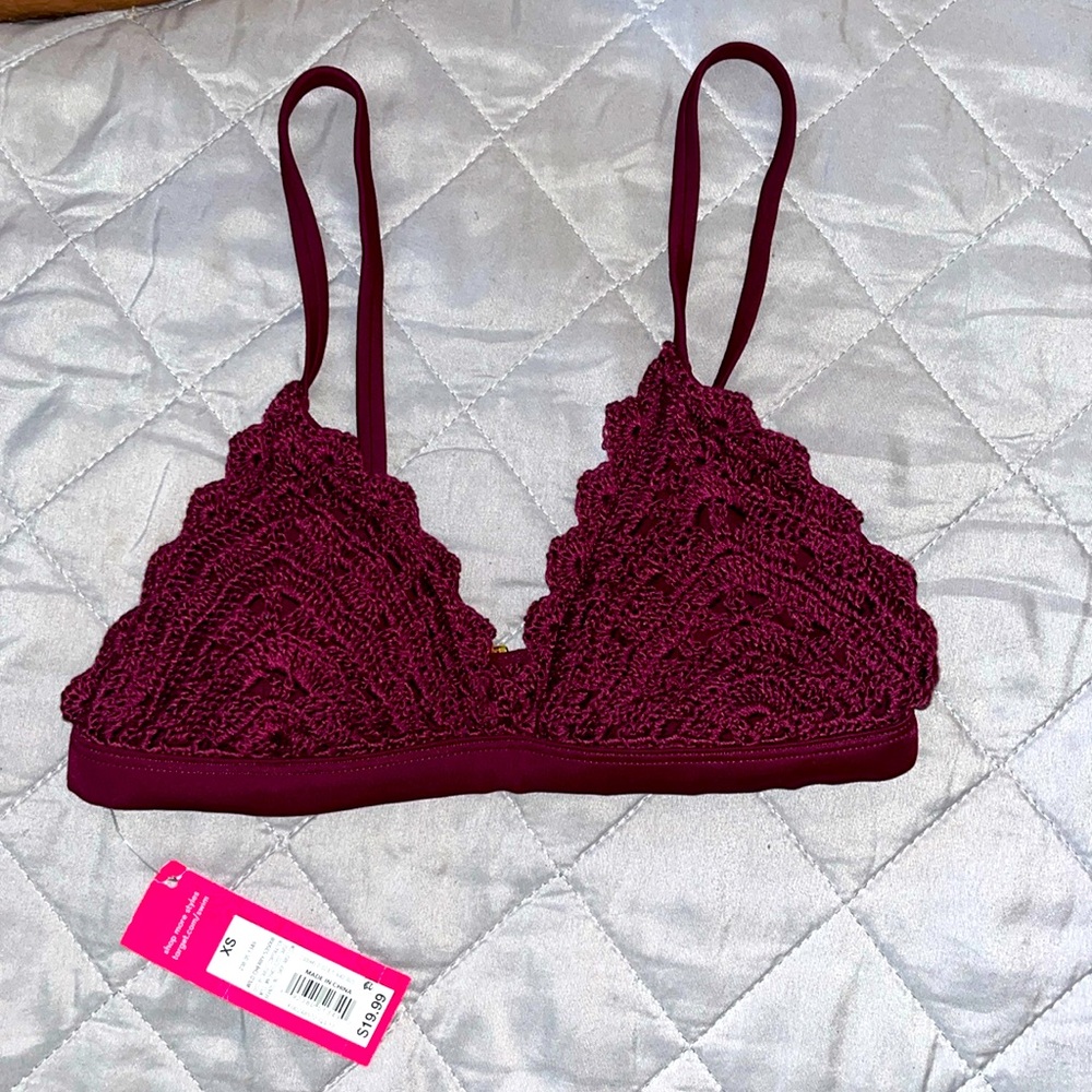 Crochet bikini top